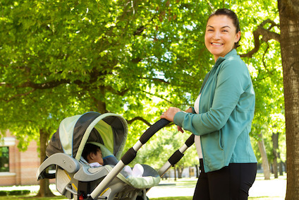 What is the best type of exercise to “get back into it” after having a baby? image