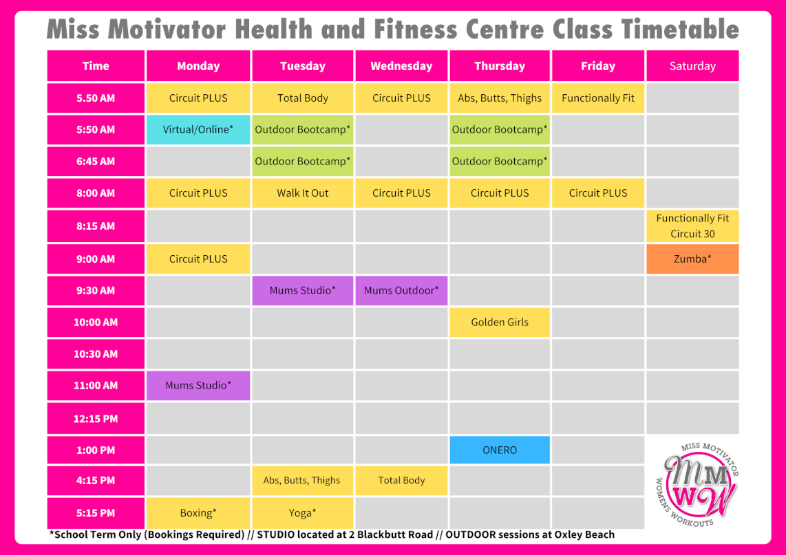 <b>Check out our new fitness timetable</b>